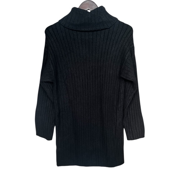 Abercrombie & Fitch Brand New Women’s Turtleneck Black Knit Sweater Dress Size M - Picture 5 of 7